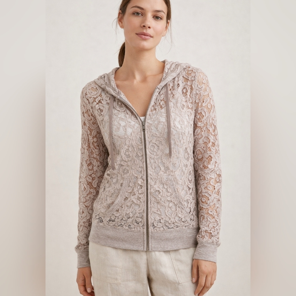 Curio by Anthropologie Lace Hoodie
